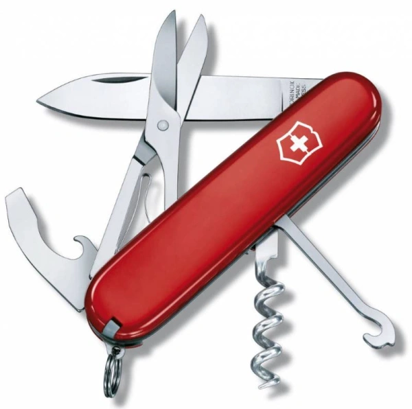 Нож перочинный Victorinox Compact (1.3405) 91мм 15функц. красный карт.коробка