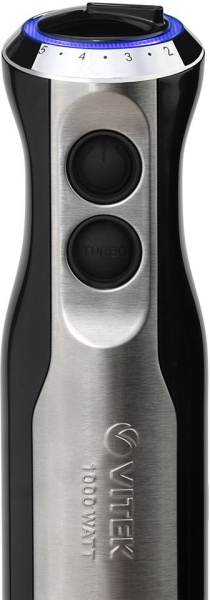 Блендер погружной Vitek VT-8543 1000Вт черный/серебристый
