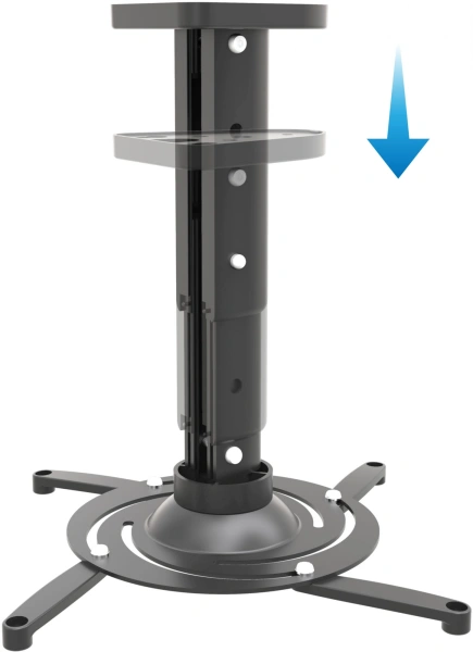 Кронштейн для проектора Cactus CS-VM-PR05M-BK черный макс.21кг потолочный поворот и наклон