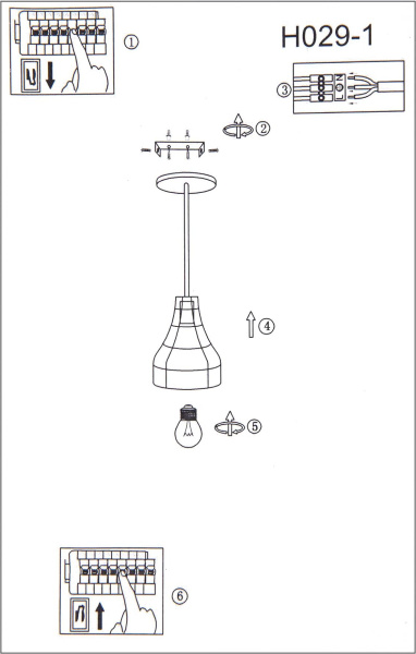 Светильник Hiper Matilda H029-1 подвес. черный