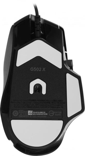 Мышь Logitech G502 X черный оптическая (25600dpi) USB (13but)