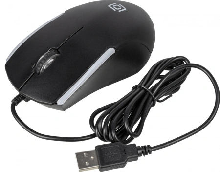 Мышь Оклик 245M черный оптическая (1000dpi) USB (3but)