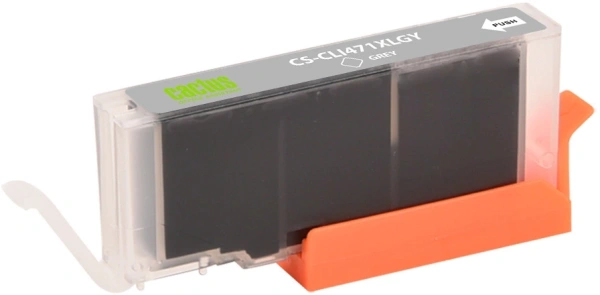 Картридж струйный Cactus CS-CLI471XLGY CLI-471XL GY серый (10.8мл) для Canon TS5040/MG5740/MG6840/MG7740