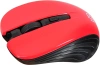 Мышь Оклик 545MW черный/красный оптическая (1600dpi) беспроводная USB для ноутбука (4but)
