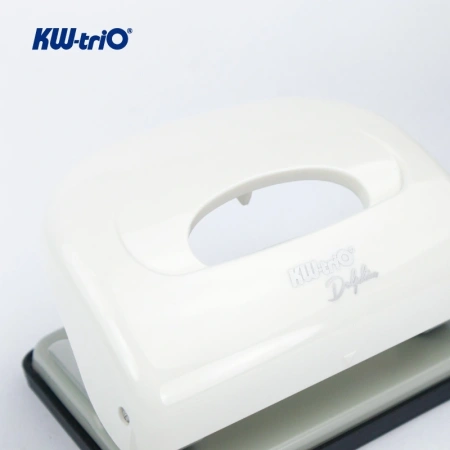 Дырокол Kw-Trio Dolphin 096X9 макс.:16лист. пластик ассорти отв.:2 с линейкой