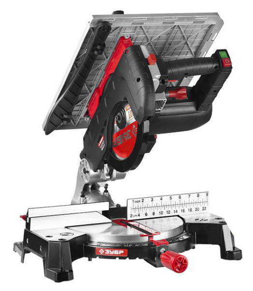 Торцовочная пила Зубр ЗПТК-255-1800 1800Вт 4500об/мин d=250мм