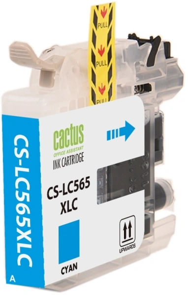 Картридж струйный Cactus CS-LC525XLC голубой (14.4мл) для Brother DCP-J100/J105/J200