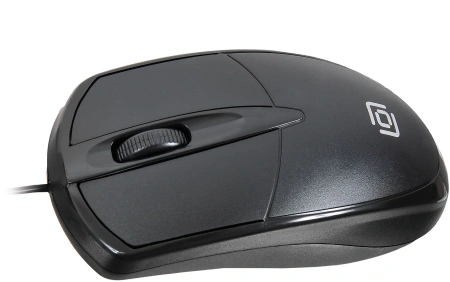 Мышь Оклик 125M черный оптическая (1200dpi) USB (3but)