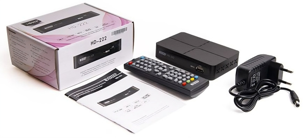 Ресивер DVB-T2 Сигнал Эфир HD-222 черный