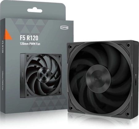 Вентилятор для корпуса PcCooler F5 R120 120х120x25 черный 4-pin 32дБ (F5R120-BKNT1-GL) Ret