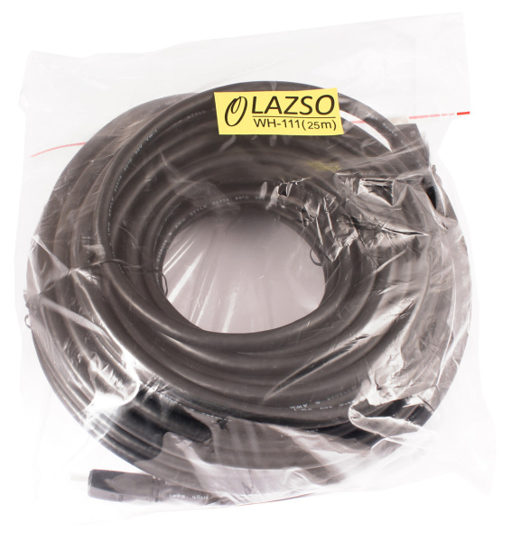 Кабель аудио-видео LAZSO WH-111 HDMI (m)/HDMI (m) 25м. позолоч.конт. черный (WH-111(25M))