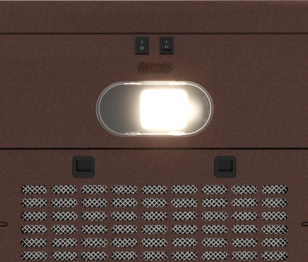 Вытяжка каминная Elikor Сатурн 50П-180-В1Л медный антик/золотистый управление: кнопочное (1 мотор)