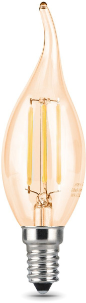 Лампа филам. Gauss Filament 5Вт цок.:E14 свеча 220B 4100K св.свеч.бел.нейт. (упак.:1шт) (104801805)