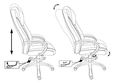 Кресло руководителя Бюрократ T-9922N черный эко.кожа крестов. пластик