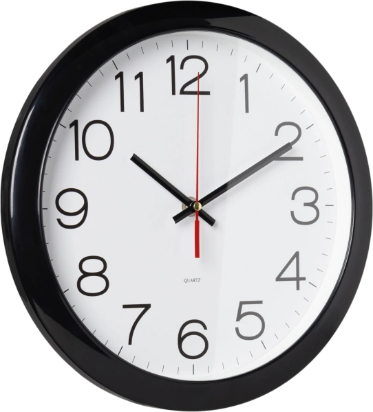 Часы настенные аналоговые Бюрократ WallC-R78PN D29см черный (WALLC-R78PN29/BLACK)