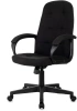 Кресло руководителя Бюрократ CH 002 Fabric черный 3C11 крестов. пластик