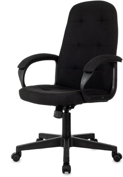 Кресло руководителя Бюрократ CH 002 Fabric черный 3C11 крестов. пластик