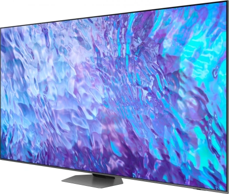 Телевизор QLED Samsung 98" QE98Q80CAUXRU Smart Series 8 серебристый/4K Ultra HD/100Hz/DVB-T2/DVB-C/D