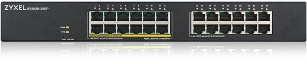 Коммутатор Zyxel GS1900-24EP GS1900-24EP-EU0101F 24G 12PoE 12PoE+ 130W управляемый