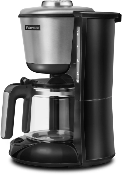 Кофеварка капельная Rondell 1100-RE-01 1000Вт серебристый/черный
