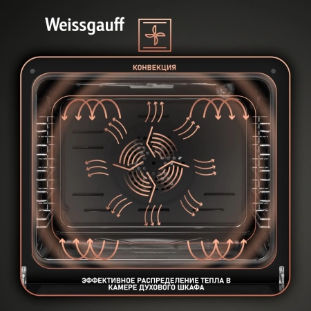Духовой шкаф Электрический Weissgauff EOV 29 PDBS черный