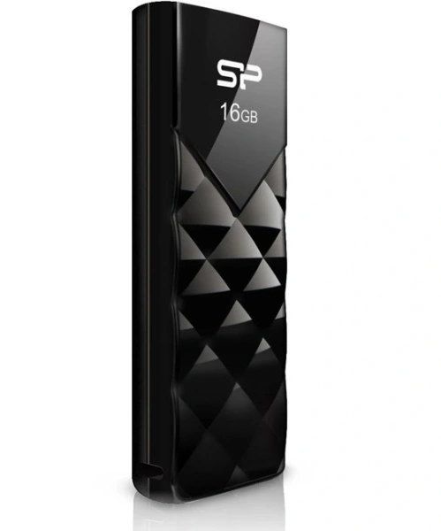 Флеш Диск Silicon Power 16Gb Ultima U03 SP016GBUF2U03V1K USB2.0 черный