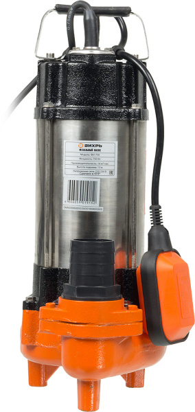 Насос фекальный Вихрь ФН-750 750Вт 18000л/час (68/5/3)