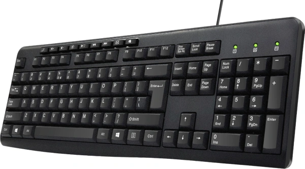 Клавиатура Оклик 305M черный USB Multimedia (1659987)