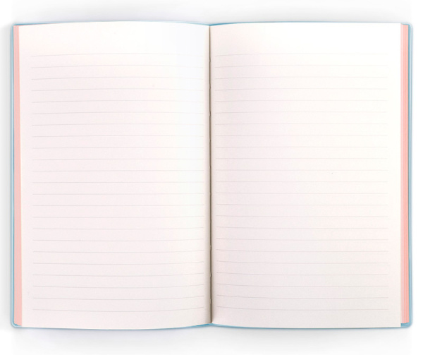 Блокнот Deli 22283LT-BLUE 210х143мм искусст. кожа 96л голубой