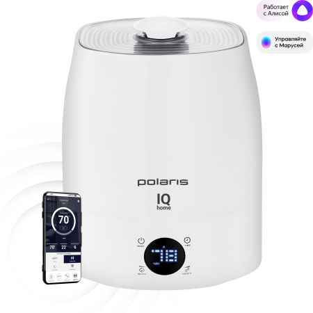 Увлажнитель воздуха Polaris PUH 4040 WIFI IQ Home 30Вт (ультразвуковой) белый