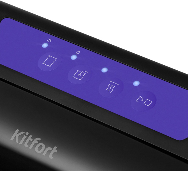 Вакуумный упаковщик Kitfort КТ-1528-1 110Вт черный/фиолетовый