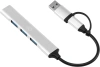 Разветвитель USB-C+ USB-A Digma DHUB-4USB-AC-2.0 4порт. черный