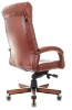 Кресло руководителя Бюрократ T-9928WALNUT светло-коричневый Leather Eichel кожа крестов. металл/дерево