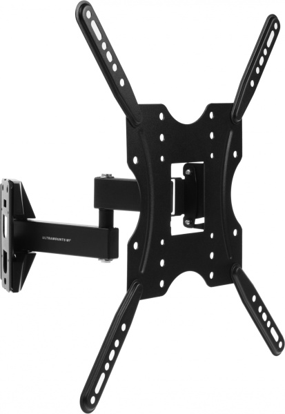 Кронштейн для телевизора Ultramounts UM903 черный 32"-55" макс.20кг настенный поворотно-выдвижной и наклонный