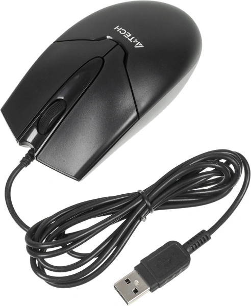 Мышь A4Tech V-Track Padless OP-550NU черный оптическая (1000dpi) USB (3but)