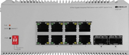 Коммутатор Origo OI2210P/185W OI2210P/185W/A1A 8x1Гбит/с 2SFP 8PoE 185W неуправляемый