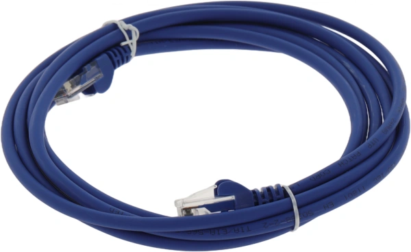 Патч-корд Lanmaster LAN-PC45/U5E-3.0-BL UTP RJ-45 вил.-вилка RJ-45 кат.5E 3м синий LSZH (уп.:1шт)
