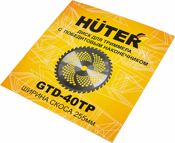 Нож смен. для садовых триммеров Huter GTD-40TP L=255мм для GGT-800S(T)/1000S(T)/1300S(T)/1500S(T)/1900S(T) (71/2/16)