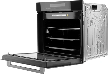 Духовой шкаф Электрический Hyundai HMEO 6780 BG черное стекло/серебристый