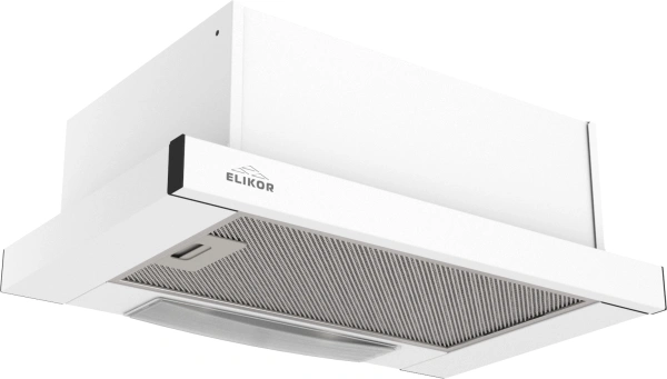Вытяжка встраиваемая Elikor Slide 50П-430 белый управление: кнопочное (1 мотор)