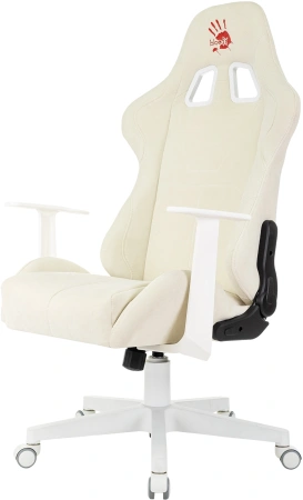 Кресло игровое A4Tech Bloody GC-570 белый сиденье белый с подголов. крестов. пластик пластик белый