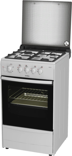 Плита Газовая Darina 1B1 GM 441 018 W белый/черный реш.чугун