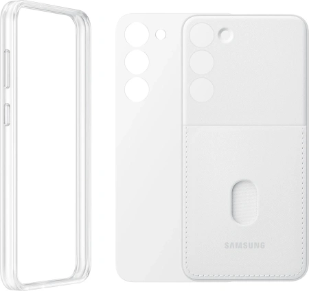 Чехол (клип-кейс) Samsung для Samsung Galaxy S23+ Frame Case белый (EF-MS916CWEGRU)