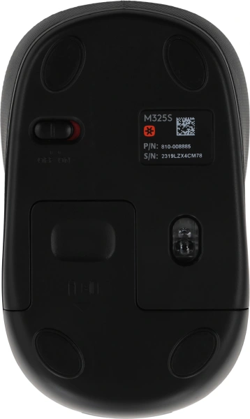 Мышь Logitech M325s черный оптическая 1000dpi беспров. USB для ноутбука 3but (910-006822)