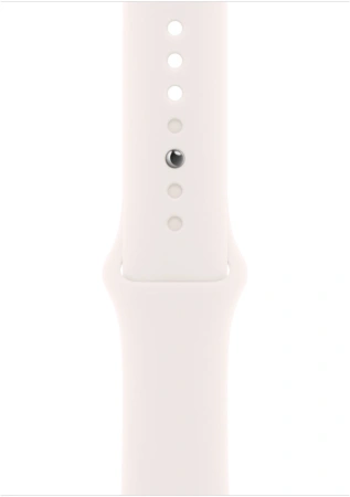 Смарт-часы Apple Watch Series 10 A2999 46мм 2.1" OLED корп.розовое золото Sport Band рем.белый разм.брасл.:160-210мм (MWWU3LW/A)
