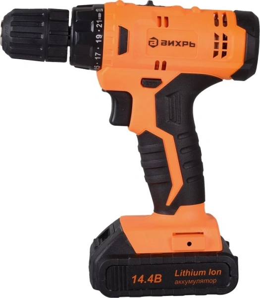 Дрель-шуруповерт Вихрь ДА-14,4Л-2К аккум. патрон:быстрозажимной (кейс в комплекте) (72/14/8)