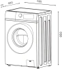 Стиральная машина Lex LWM06010WIDsmall класс: A+++ загр.фронтальная макс.:6кг белый инвертер