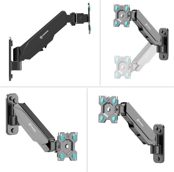 Кронштейн для телевизора Onkron G120 черный 13"-34" макс.8кг настенный поворот и наклон верт.перемещ.