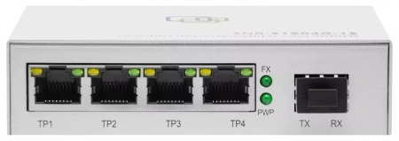 Коммутатор SNR SNR-S1904G-1S (L2) 4x1Гбит/с 1SFP неуправляемый