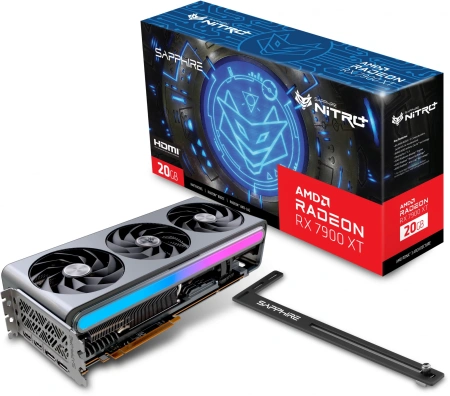 Видеокарта Sapphire PCI-E 4.0 11323-01-40G NITRO+ RX 7900 XT GAMING OC VAPOR-X AMD Radeon RX 7900XT 20Gb 320bit GDDR6 2220/20000 HDMIx2 DPx2 HDCP Ret